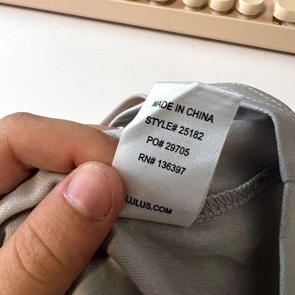 Lulu's Irresistible Charm Grey Fit & Flare Midi A-Line Dress Size Small - Picture 6 of 7